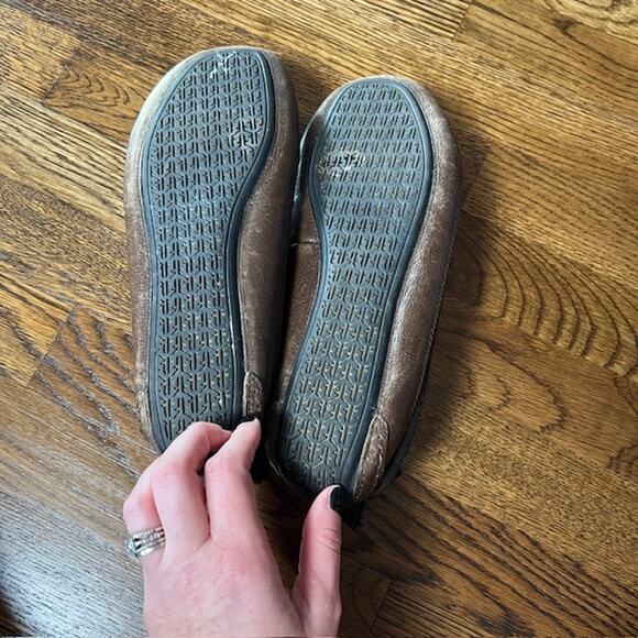 Frye Morgan Chukka Moccasin Slipper Shoes Womens 8.5 Brown Leather Wool Lined - Picture 5 of 7